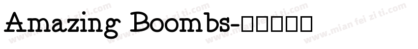 Amazing Boombs字体转换